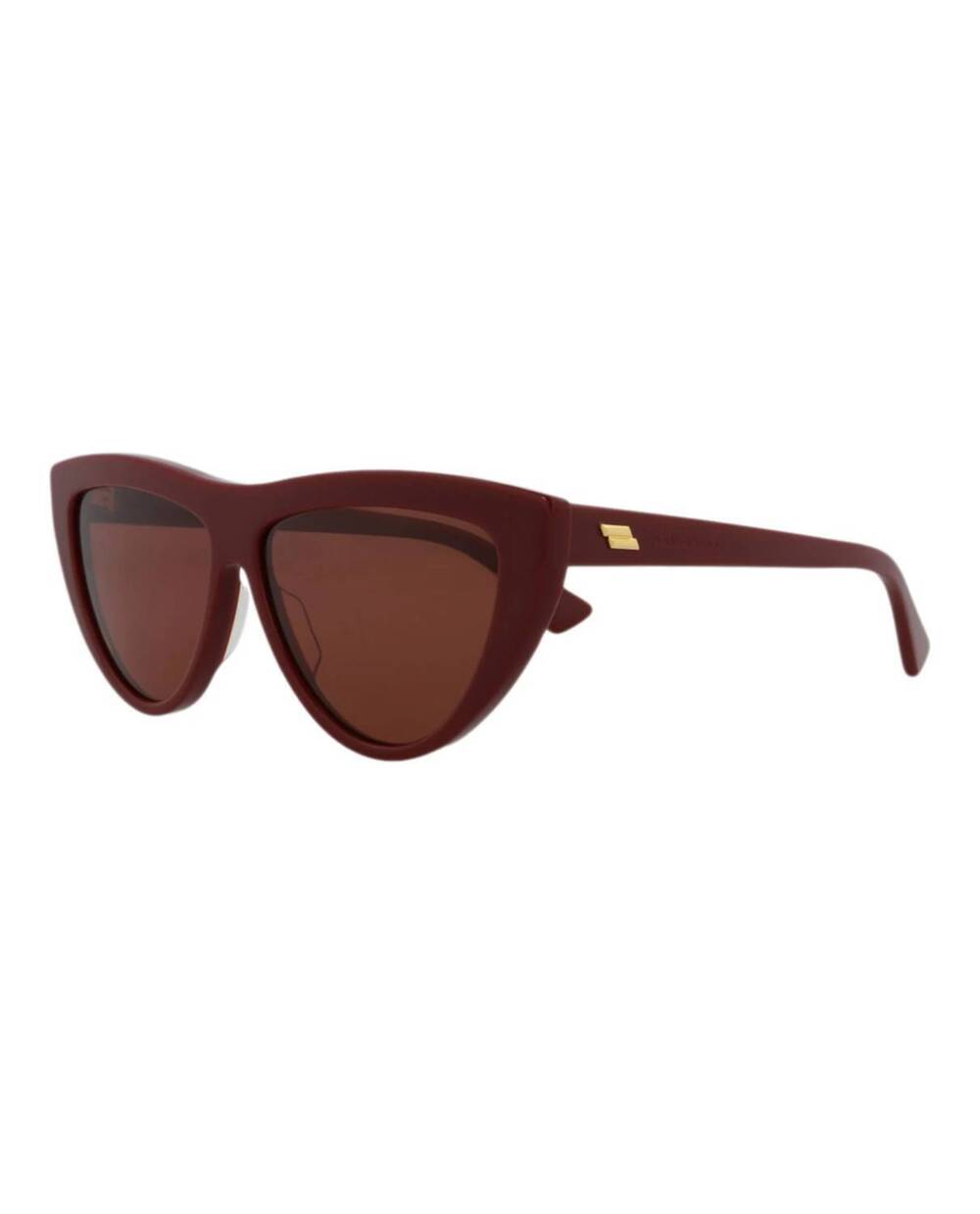 NEW BOTTEGA VENETA women's cat eye-frame acetate sunglasses in red